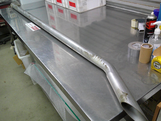 Light Truck Curved Exhaust Stack 2.25Inch  x 2490mm Total Length (Behind Cab) New Part