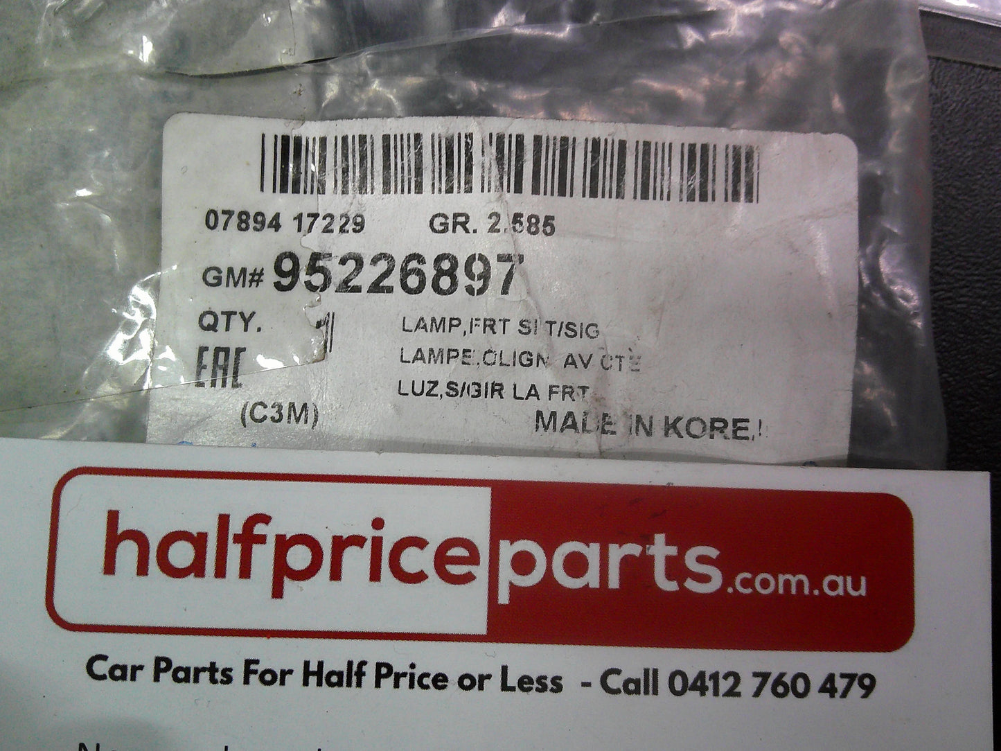 Holden Barina Spark Genuine Left/Right Hand Guard Indicator New Part
