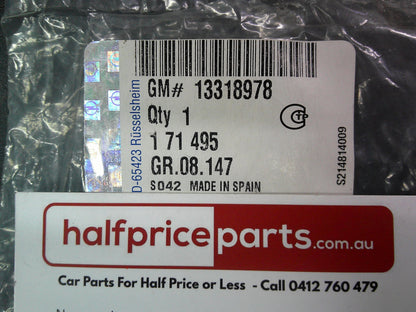 Holden Astra AH/Vectra C/Zafira Genuine Rear/Side Door 'SRi' Chrome Emblem New Part