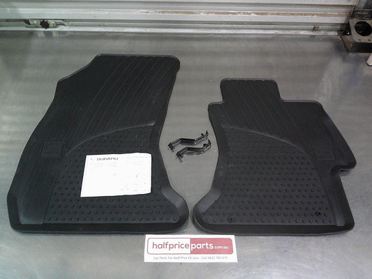 Subaru WRX Genuine Heavy Duty Front Rubber Mat Set Of 2 New Part