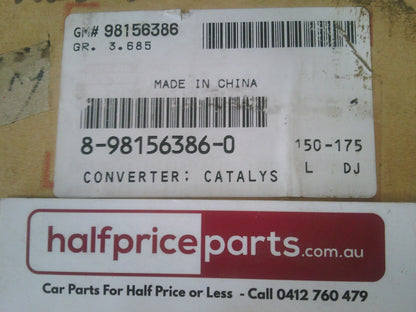 Holden RC Colorado/ Isuzu D-Max Genuine Catalytic Converter New Part