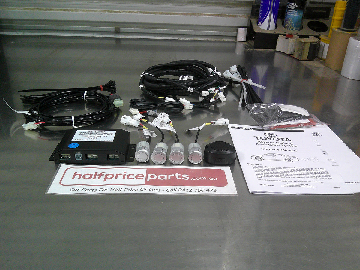 Toyota Hilux Cab Chassis Genuine Rear Park Assist 4 Head (1F7 Silver Pearl) Complete Kit New Part