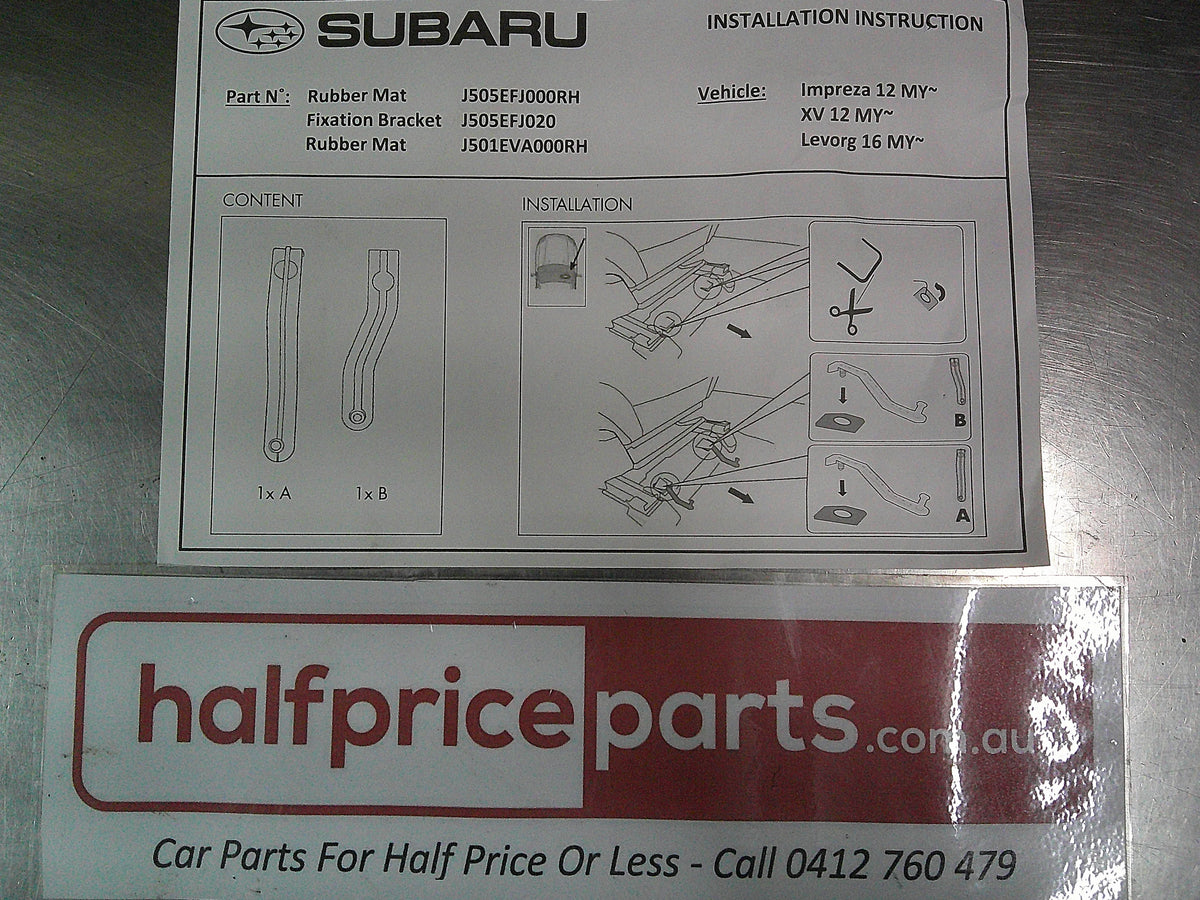 Subaru XV/Levorg Genuine Heavy Duty Front Rubber Mat Set Of 2 New Part