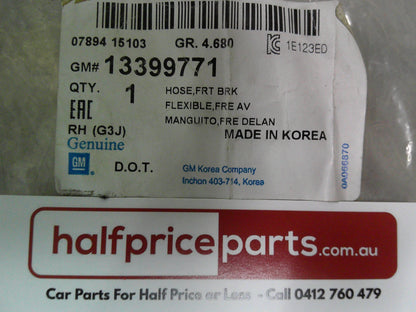 Holden PJ Astra Genuine Right Hand Front Brake Hose New Part