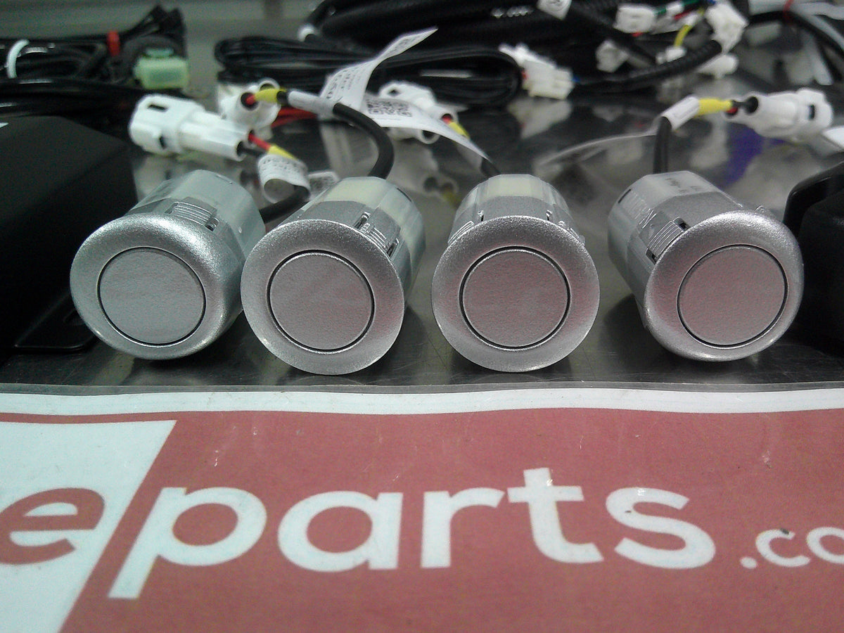 Toyota Hilux Cab Chassis Genuine Rear Park Assist 4 Head (1F7 Silver Pearl) Complete Kit New Part