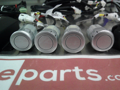 Toyota Hilux Cab Chassis Genuine Rear Park Assist 4 Head (1F7 Silver Pearl) Complete Kit New Part