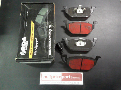 RDA Generation 3 Front Disc Brake Pad Set Suits VW/MG/Skoda New Part