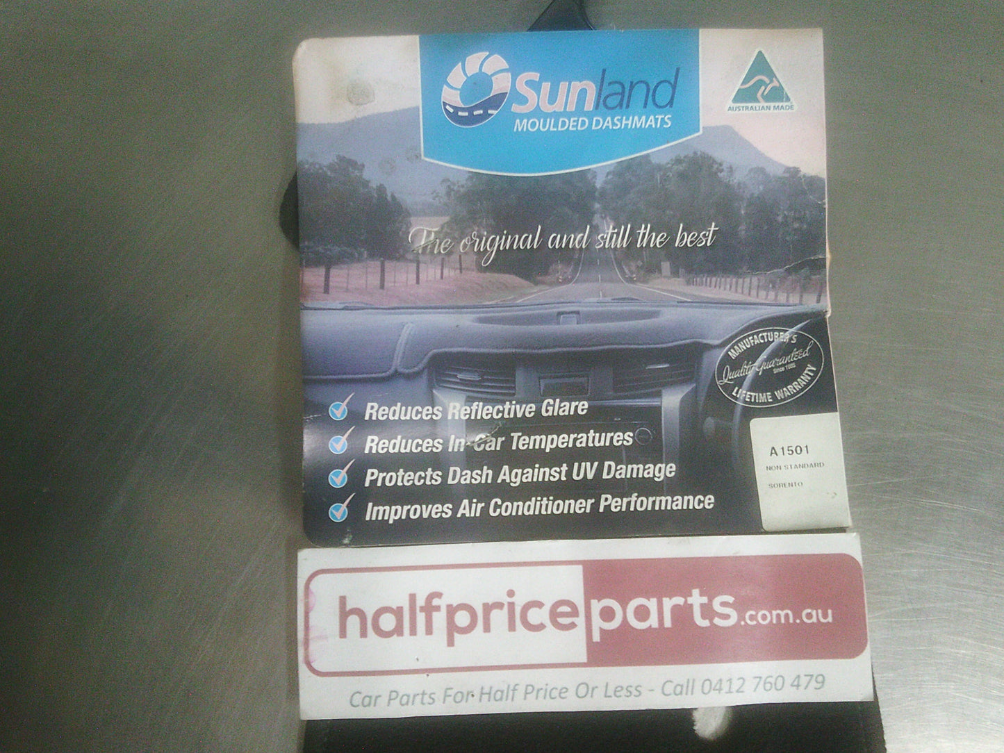 Sunland Black Dash Mat Suits Kia Sorento New Part