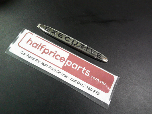 Holden VT/VX Commodore Genuine Chrome 'Executive' Boot Lid Badge New Part