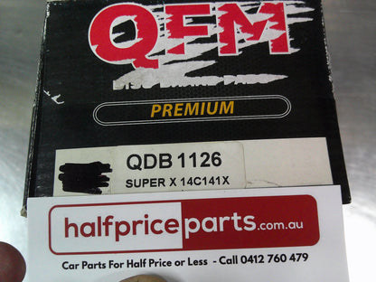 QFM Premium Front Disc Brake Pad Set Suits Mitsubishi Pajero/Outlander/Magna/Lancer/Express/FTO/Galant/Verada New Part