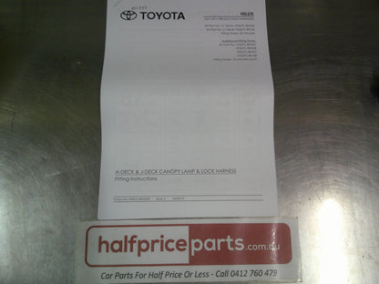 Toyota Hilux Dual Cab Genuine Rear Canopy Central Locking Rear Canopy Door With Genuine Remote Kit New Part
