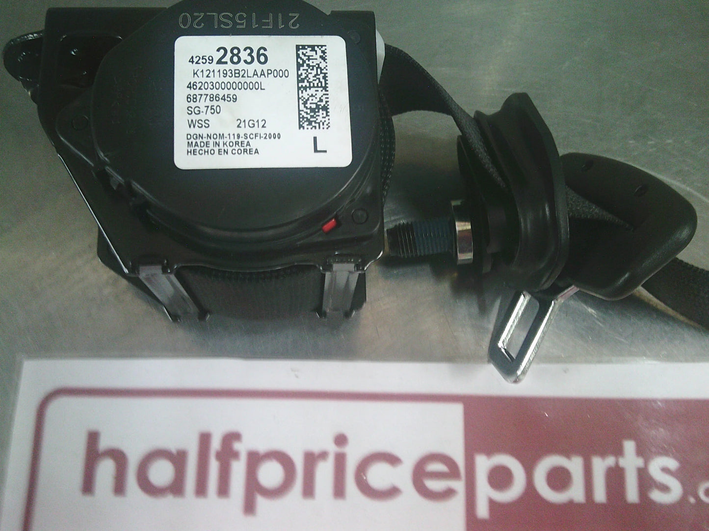 Holden Barina Spark Genuine Left Hand Rear Seat Belt Assembly (Passenger Rear)  New Part