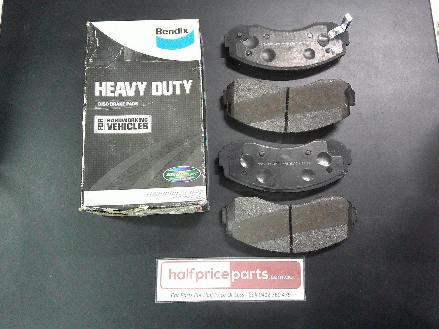 Bendix Front Heavy Duty Brake Pad Set Suits Kia Pregio/K2700 New Part