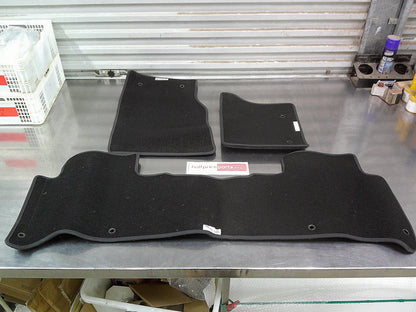 Land Rover Range Rover Sport II Genuine Premium Ebony Carpet Floor Mats Set Of 3 New Part