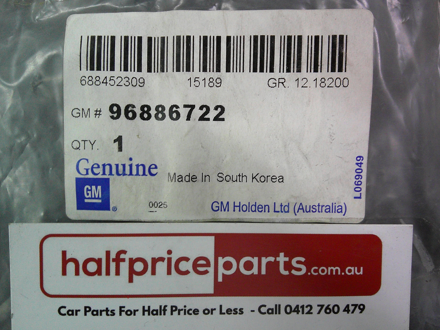 Holden JG/JH Cruze Genuine 'CDX' Boot Lid Chrome Emblem New Part