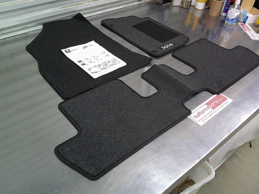 Peugeot 3008 MK1 Genuine Tailored Carpet Font & Rear Floor Mats Set Of 3 New Part