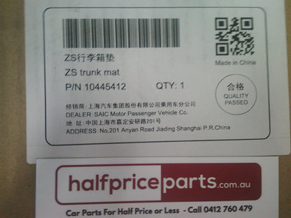 MG ZS/ZST/ZS EV Genuine Rear Rubber Boot Lining New Part