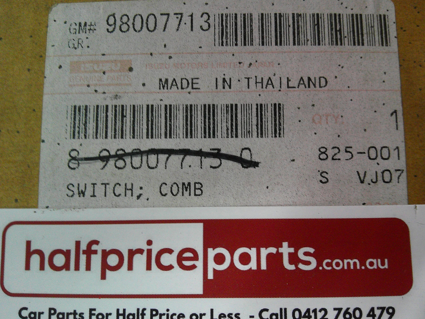 Holden RC Colorado/RA Rodeo Genuine Combination Switch (No Cruise) New Part