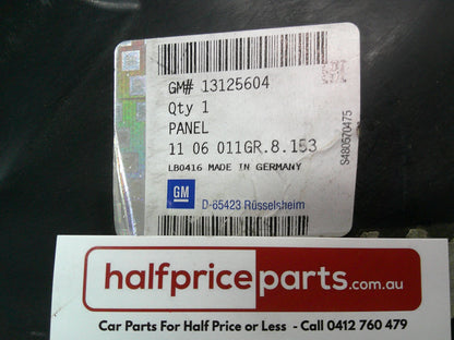 Holden AH Astra Genuine Left Hand Front Splash Guard (Rear Half) New Part.