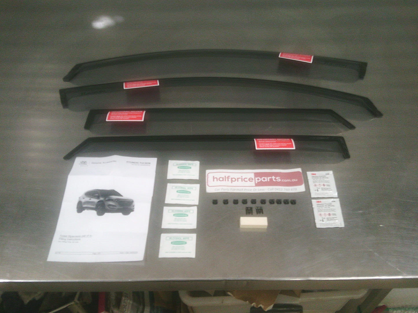Hyundai Tucson Tinted Weather Shield Set New Part