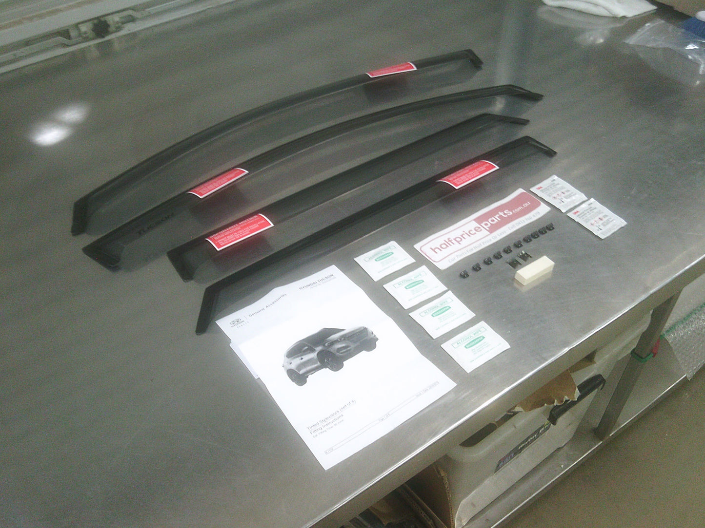 Hyundai Tucson Tinted Weather Shield Set New Part