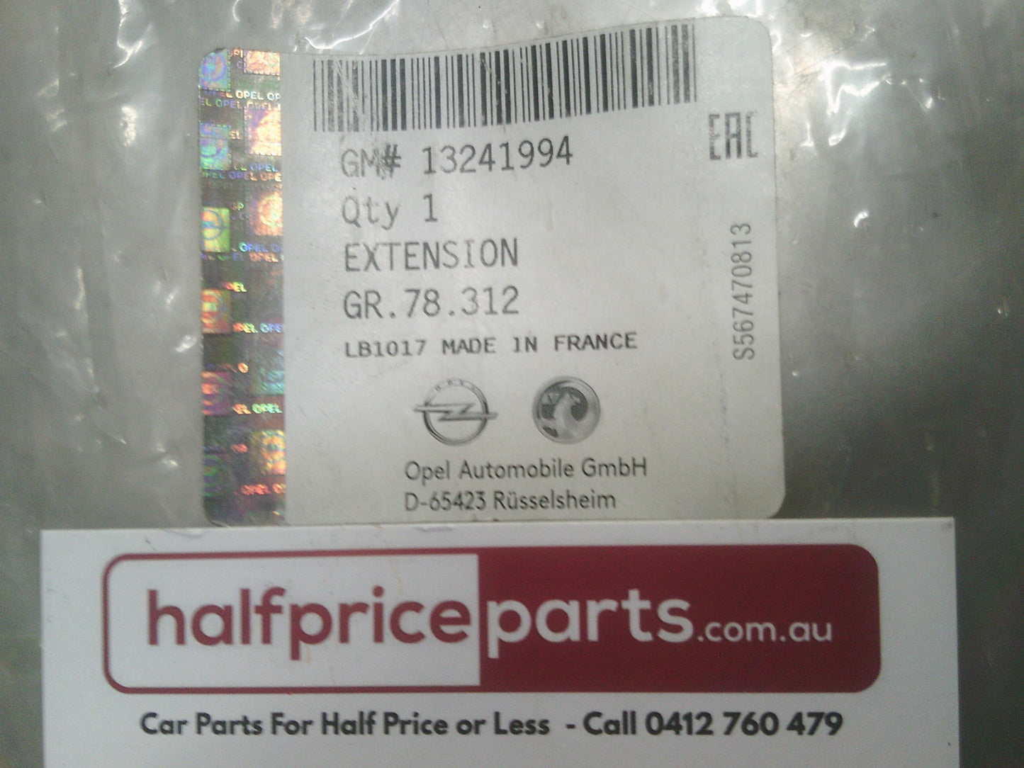Holden AH Astra Genuine Left Hand Front Bumper Extension New Part