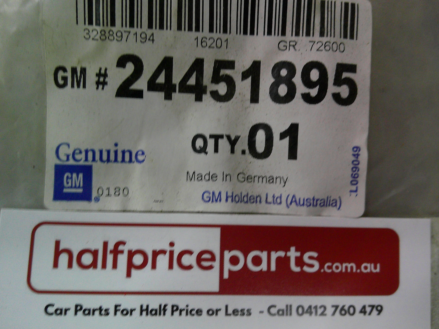 Holden AH Astra/XC Barina/XC Tigra Genuine Timing Belt New Part