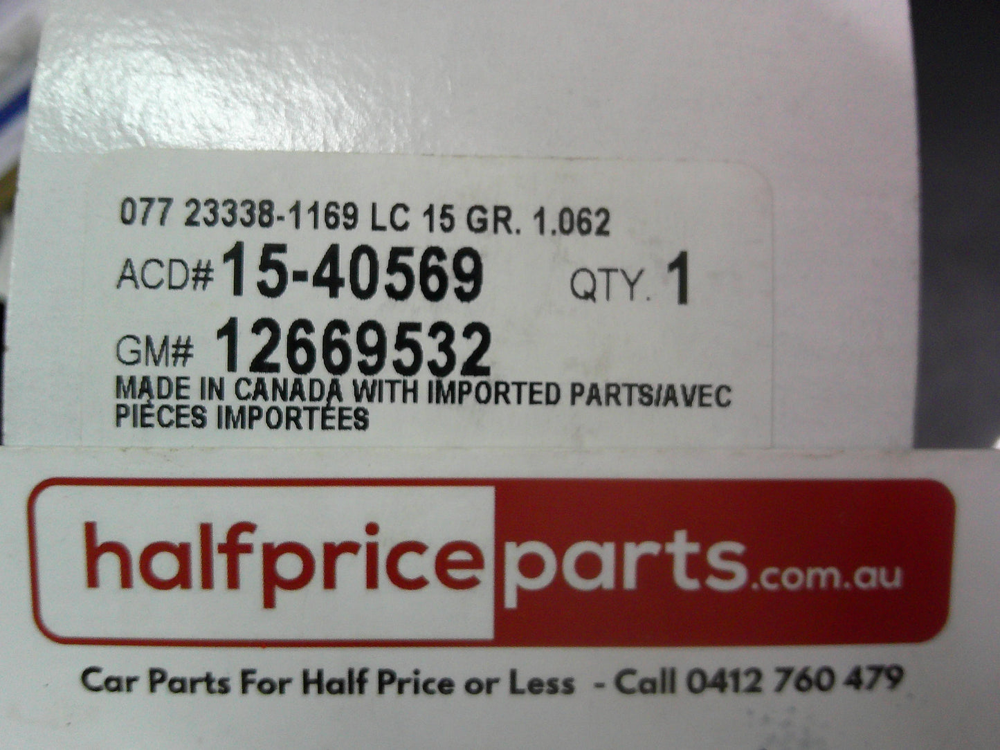 Holden AC Acadia Genuine Drive Belt Idler Pulley New Part