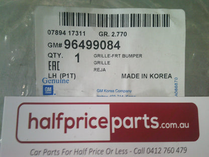 Holden Barina TK Genuine Passenger Side Front Bumper Bar Grille Insert New Part