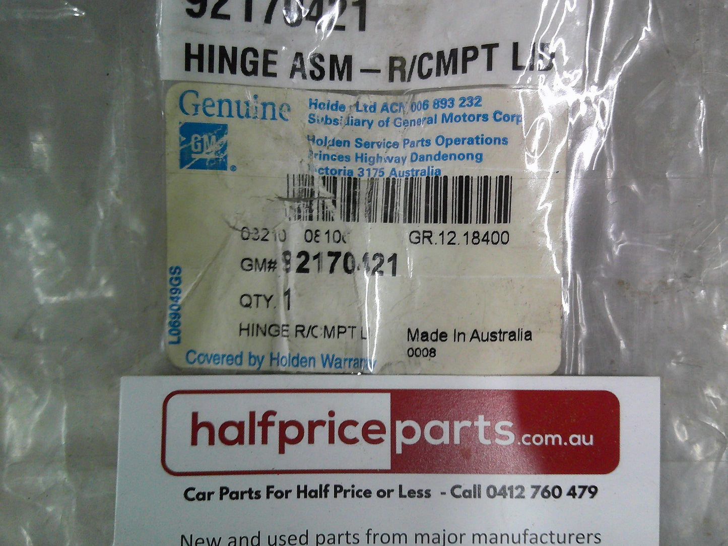 Holden Monaro CV8/CV8-Z Genuine Left Hand Rear Boot Lid Hinge New Part