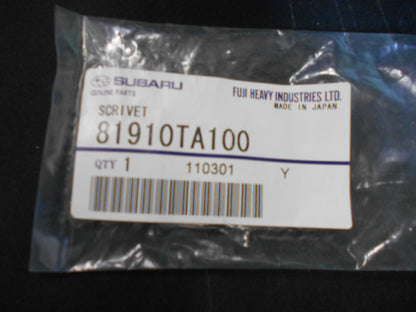 Subaru Impreza Genuine Bumper Cover Rivet New Part