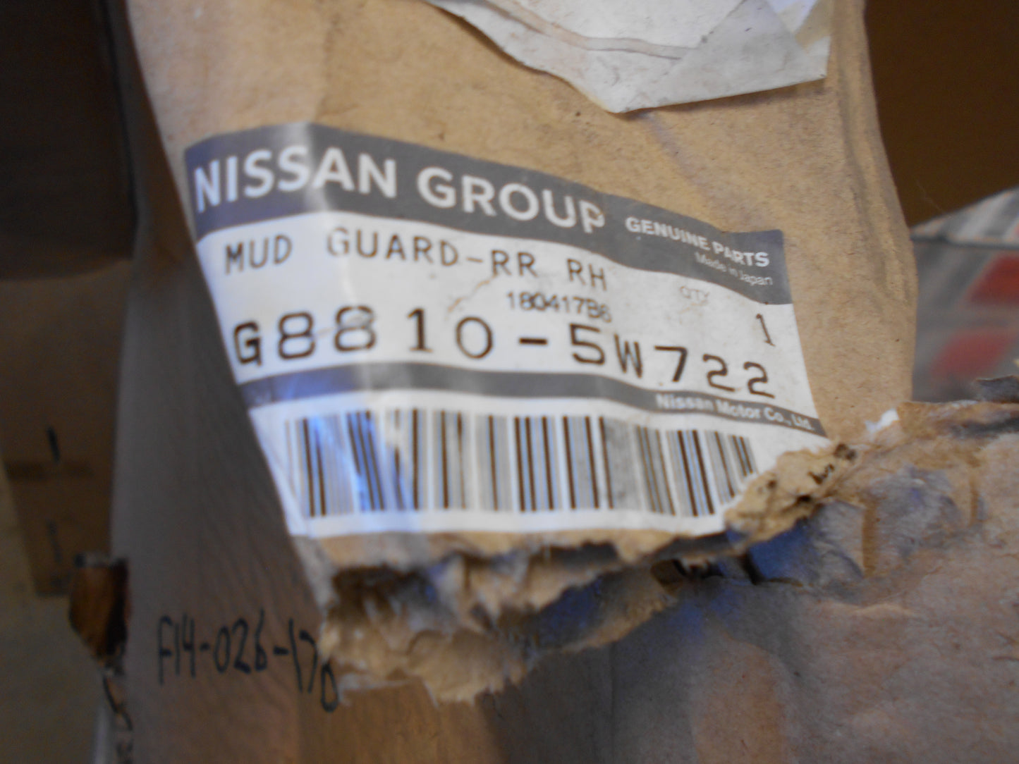 Nissan R50 Pathfinder Genuine Right Hand Rear Mudguard New Part