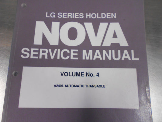 Holden Nova  LG Series Genuine Service Manuals Vol.4 - Vol.6 Used