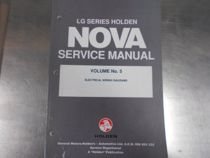 Holden Nova  LG Series Genuine Service Manuals Vol.4 - Vol.6 Used