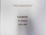 Gregorys Genuine Holden Gemini 1979 - 1982 Service Manual