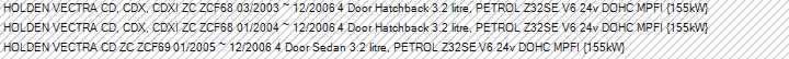 Holden Vectra Sedan/Hatch Back Genuine Front Disc Brake Rotos (Sold As Pair) New Part