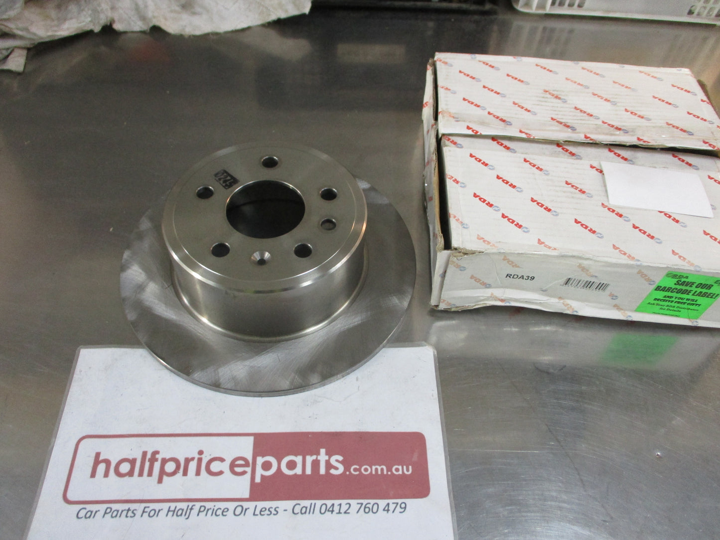 RDA Rear Disc Brake Rotor Standard Suits Holden Calibra YE 2.0Ltr/2.5Ltr V6 New Part