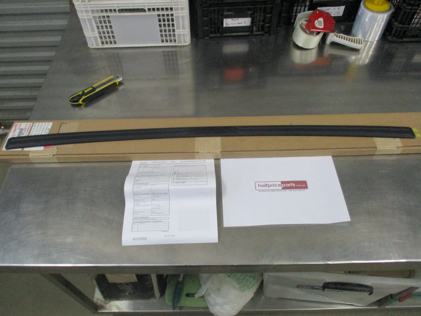 Toyota Corolla Cross Genuine Rear Boot Bumper Protector New Part
