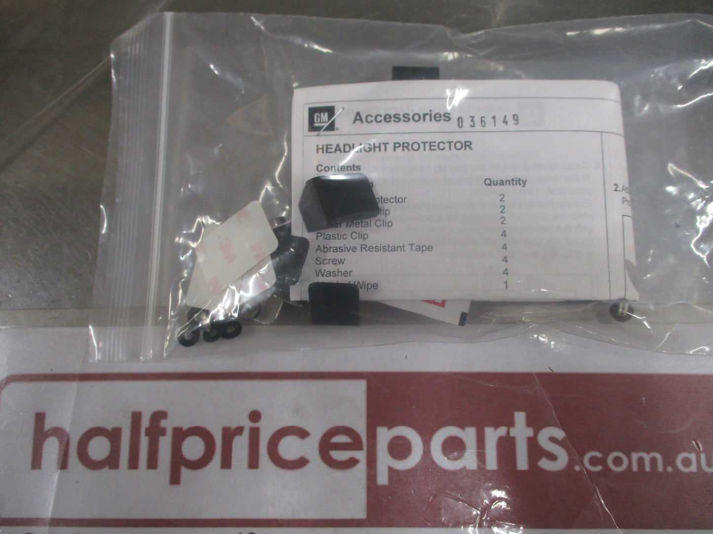 Holden Acadia Genuine Head Light Protector Kit New Part