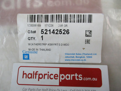 Holden RG Colorado/Trailblazer Genuine Right Hand Front Door Bailey Channel Window Runner New Part