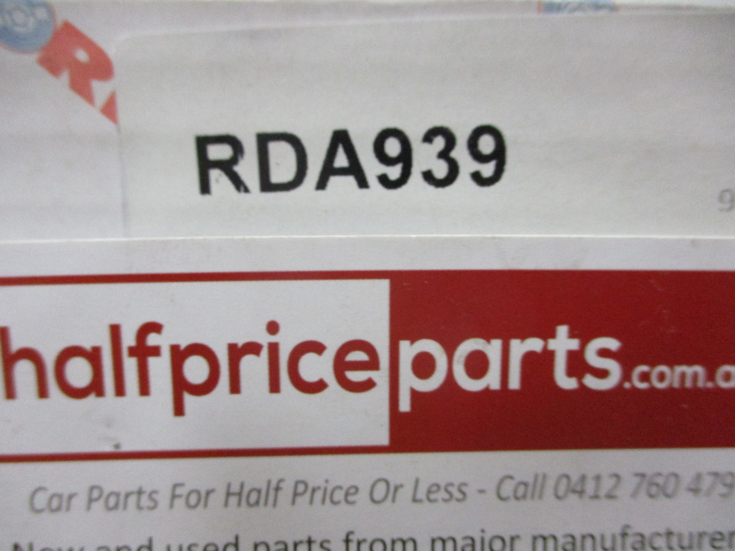 RDA Front Disc Rotor (Single) Standard Suits Ford Econovan/Mazda E-Series New Part