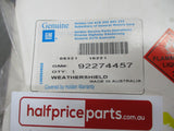 Holden RG Colorado Genuine Front Right Hand Weathershield New Part