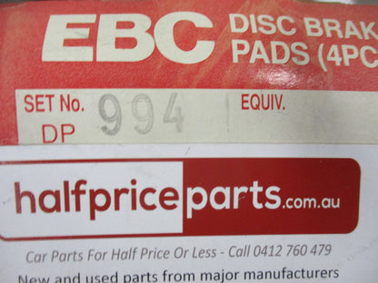 EBC Front Brake Pad Set Suits Toyota Landcruiser LJ70-LJ71 New Part