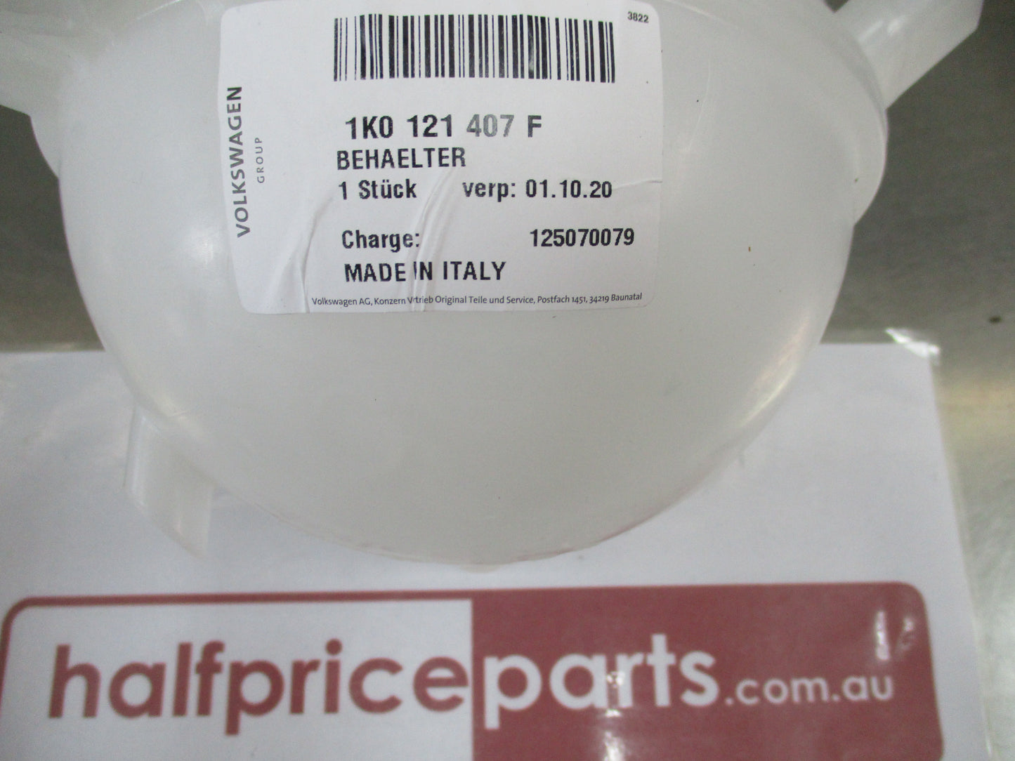 Volkswagen Golf Mk5/Mk6 Genuine Expansion Tank New Part