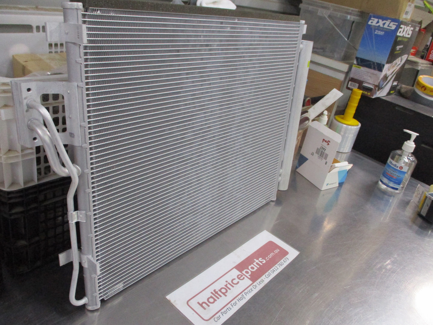 Hyundai Santa Fe Genuine A/C Condenser Radiator Cooler Assembly New Part