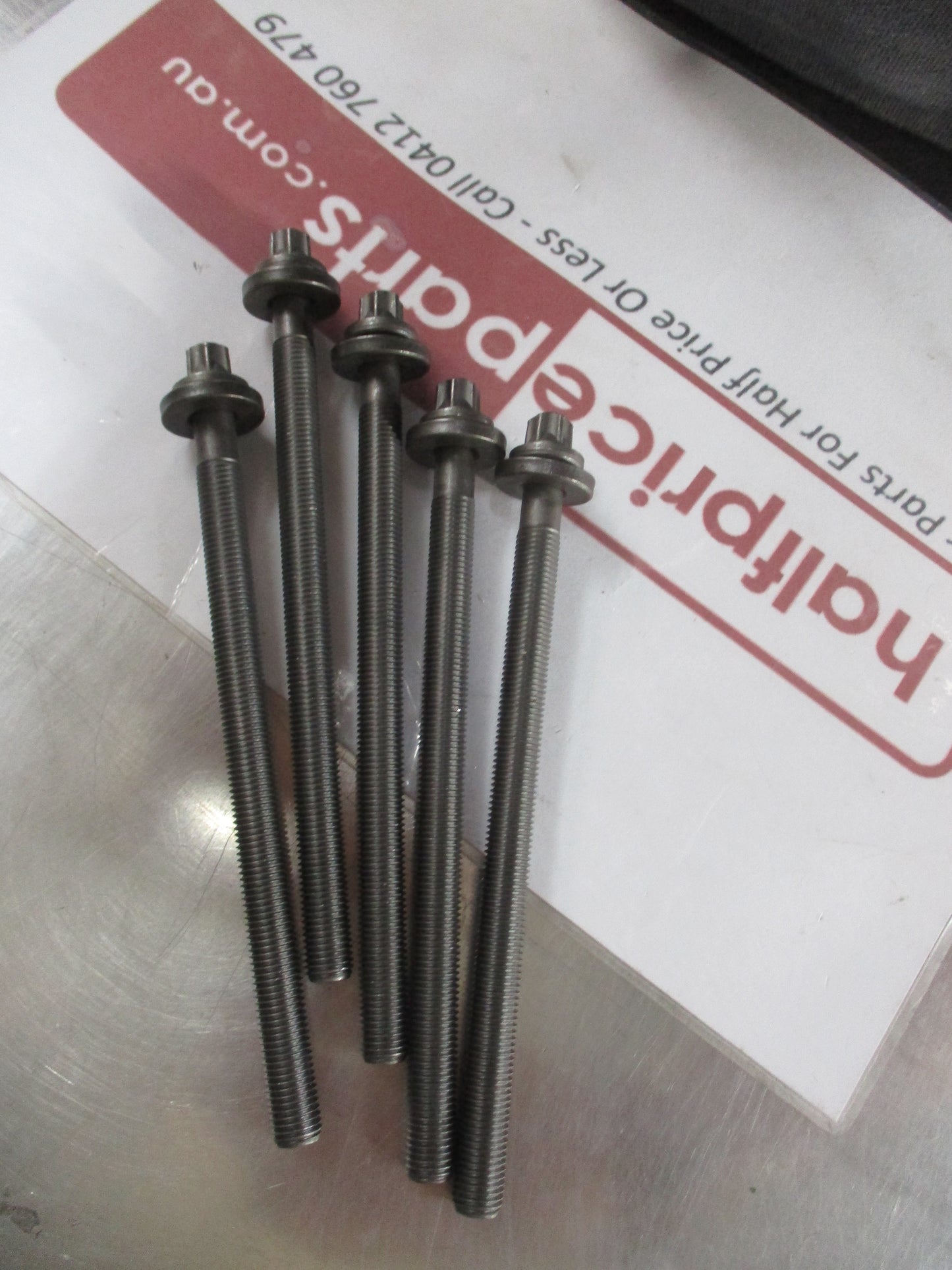 Holden Barina-Cruze-Spark Genuine Set 5 Cylinder Head Bolts New Part