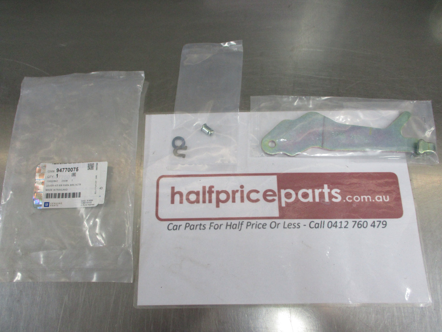 Holden Trailblazer Genuine Left Hand Rear Parling Brake Lever Kit New Part