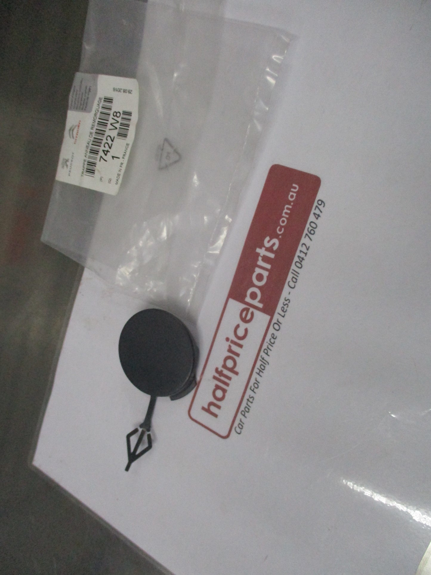 Peugeot 508 Genuine Front Tow Eye Cover New Part