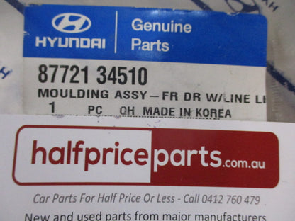Hyundai Sonata Genuine Left Hand Front Door Outer Moulding New Part