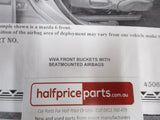 Holden Viva Hatch/Wagon Front And Rear Fabric Seat Covers New Part